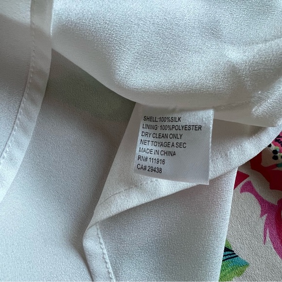 Yumi Kim White Rosebud Floral Happy Hour Silk Flare Dress Size S - Picture 8 of 14